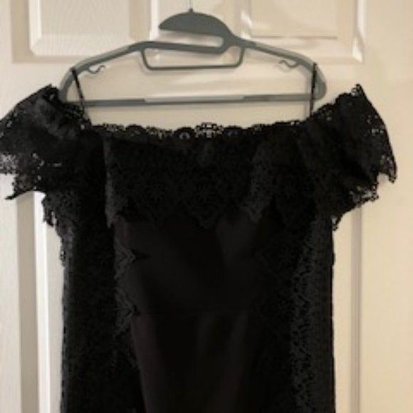 Nicole Miller New York Black Dress Size 14 - Picture 2 of 4
